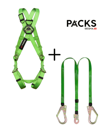 PACK: ARNÉS 4 ARGOLLAS + CABO DE VIDA IGNÍFUGOS